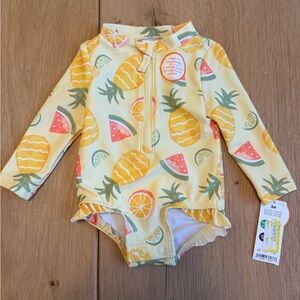 Carter's Yellow Pineapple and Watermelon Rashguard